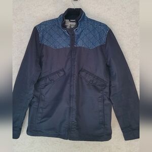 G Star Raw Men's Navy Quilted Jacket Denim L